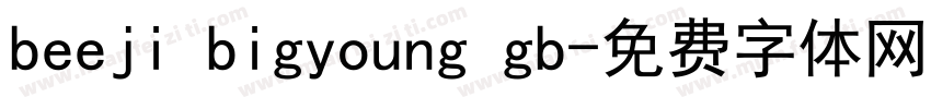 beeji bigyoung gb字体转换